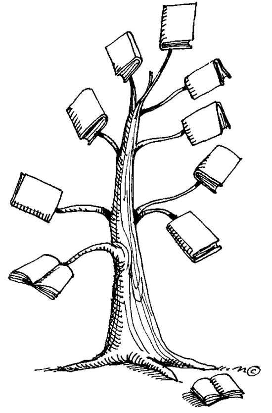 book clipart tree
