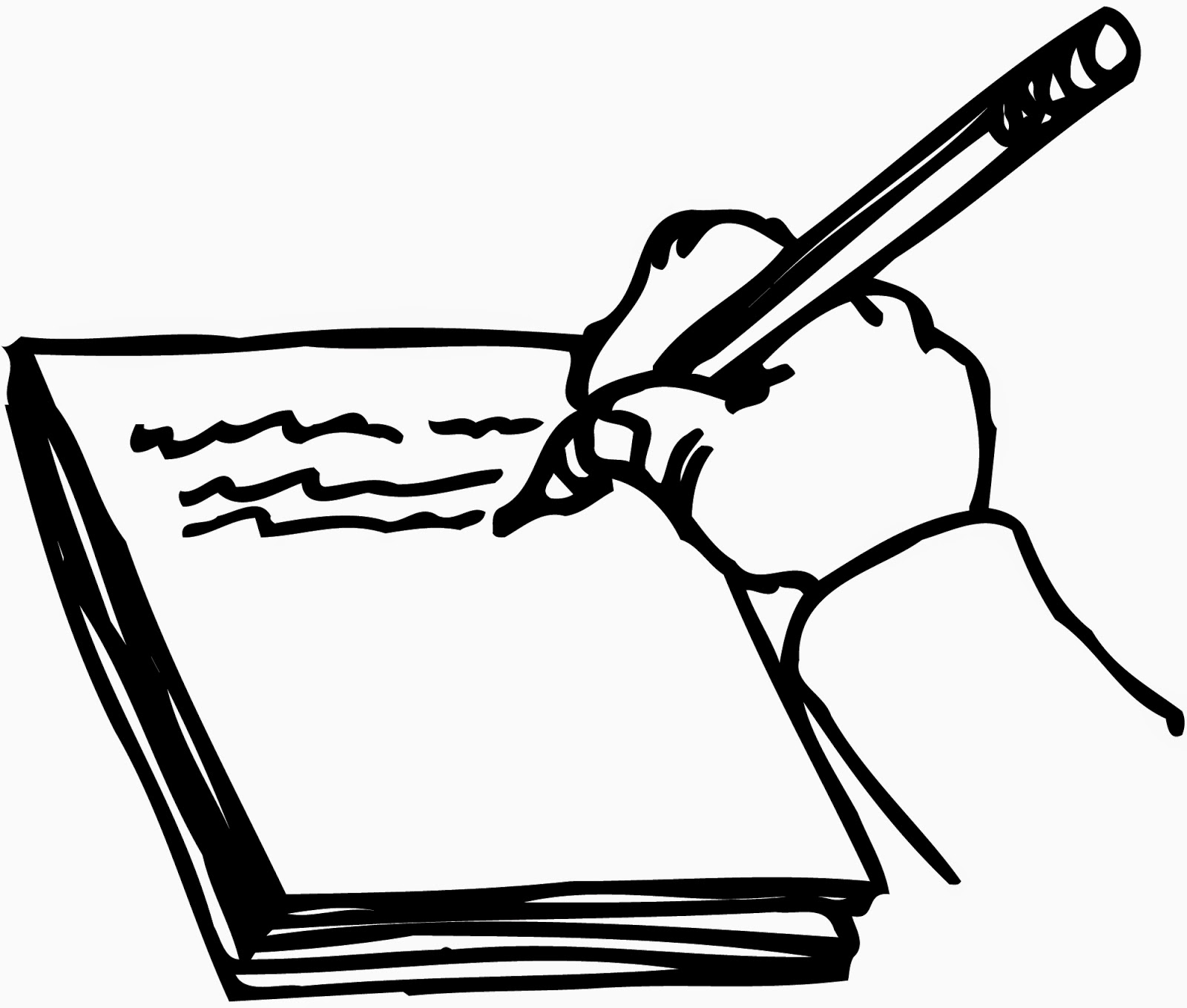 book clipart writing