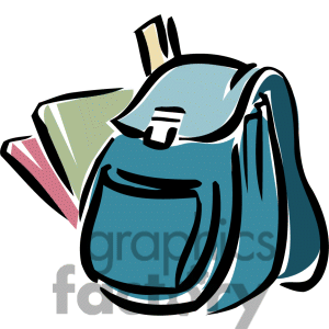 bookbag clipart animated