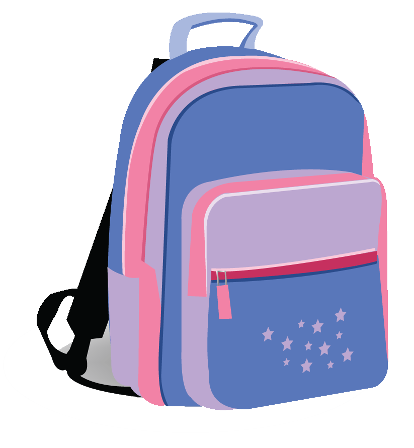 School panda free images. Clipart books backpack