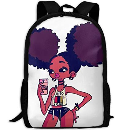 bookbag clipart girl backpack