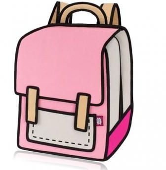 bookbag clipart pink backpack