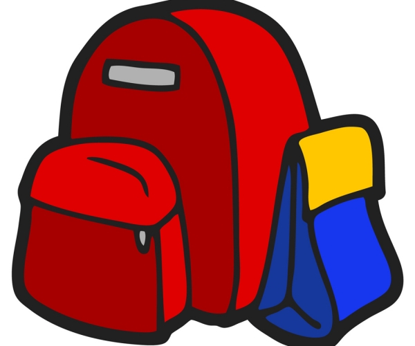 Serene shopkins backpack school. Bookbag clipart red