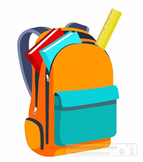 Backpacks free download best. Bookbag clipart responsibility