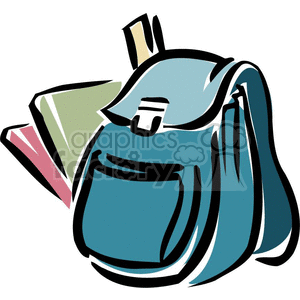 Open backpack free download. Bookbag clipart vector