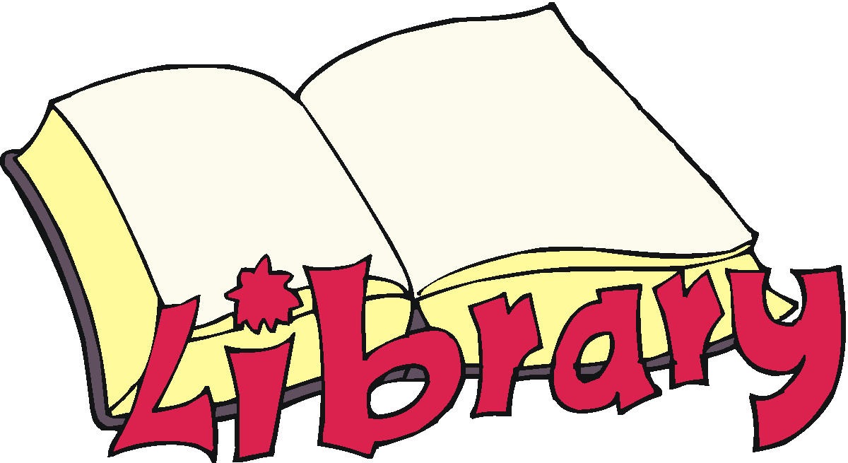Library clip art pictures. Books clipart banner