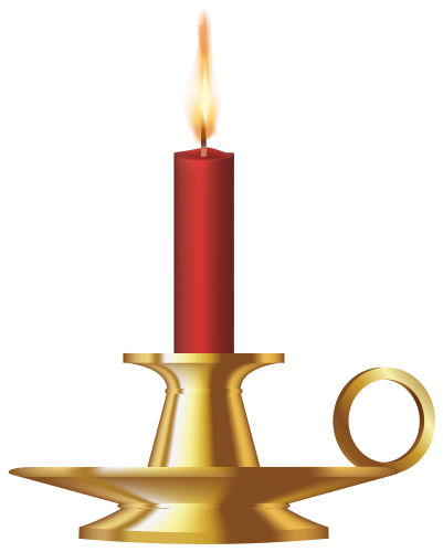 books clipart candle