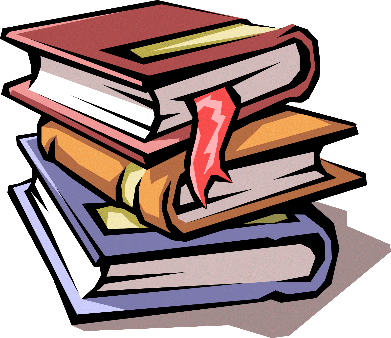 books clipart clear background