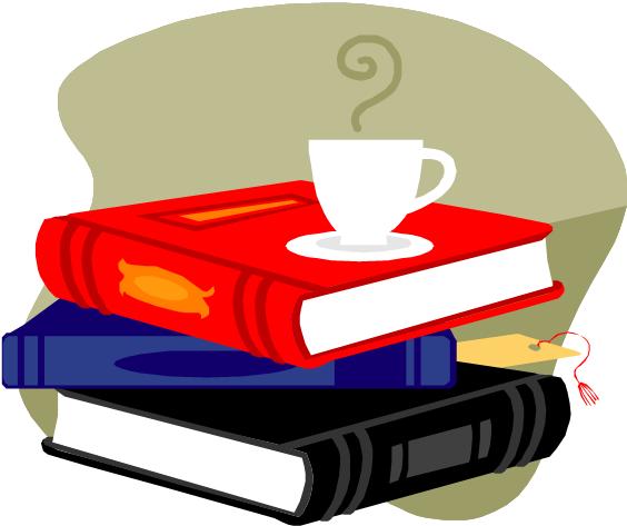 Clipart books cafe. And coffee marcie brock