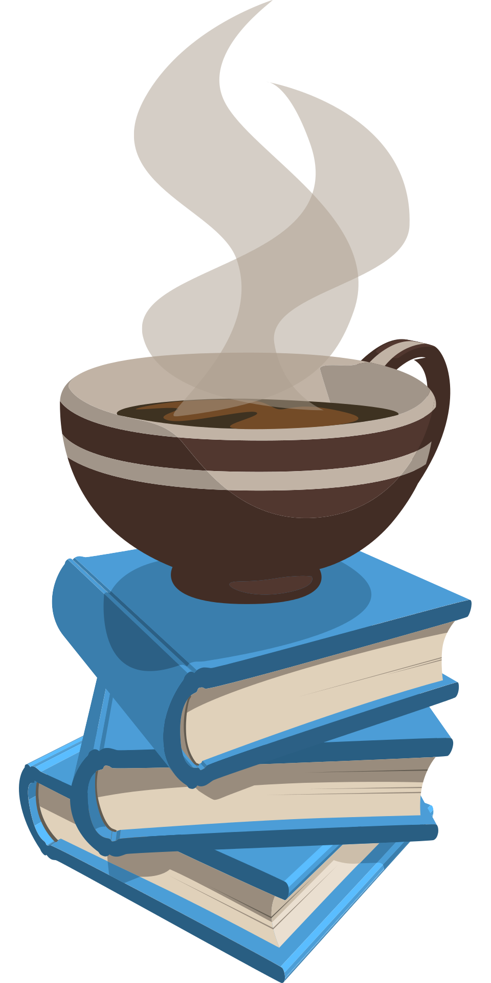 Magazine clipart stacked. A cup of coffee
