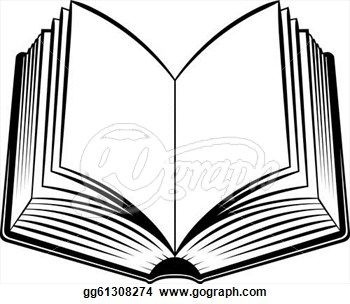 Books clipart open book. Elegant of black and
