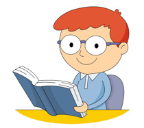 clipart book student