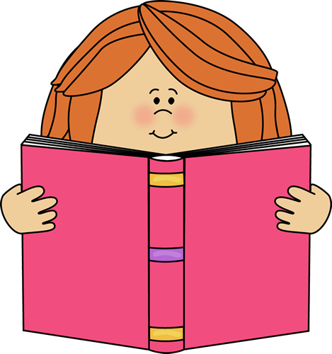 storytime clipart reading girl