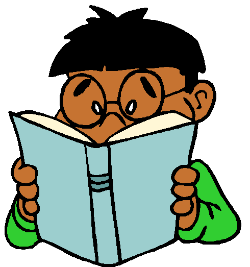 clipart book reading