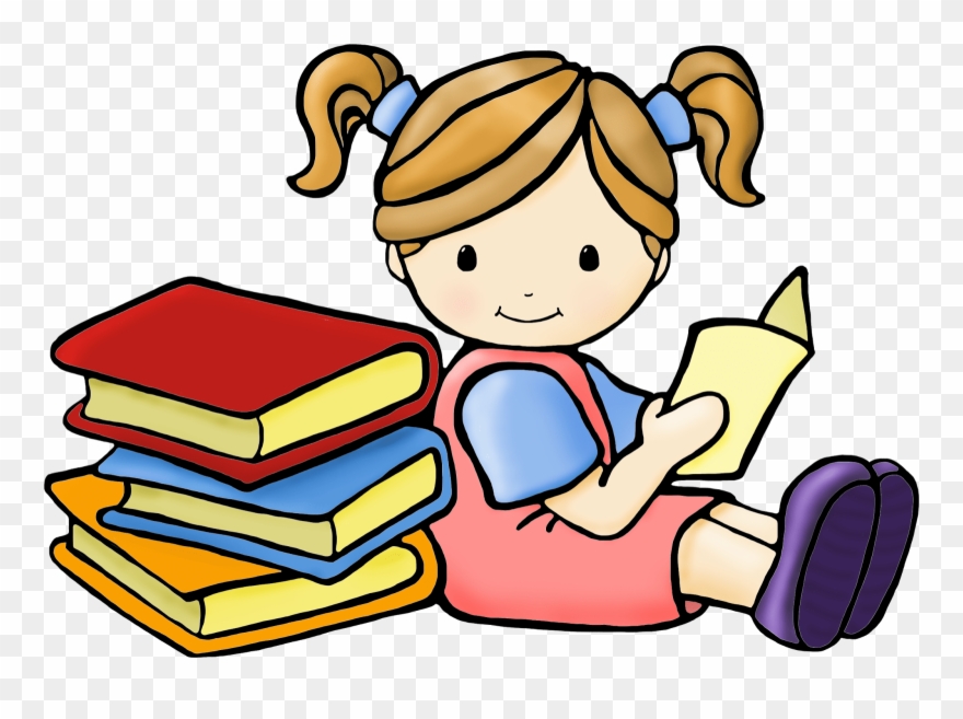 clipart books reading