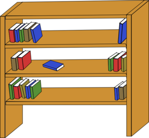 bookshelf clipart book rack