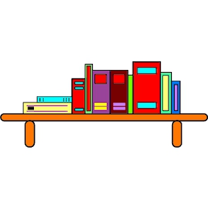 bookshelf clipart book rack