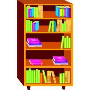 bookshelf clipart book shelf