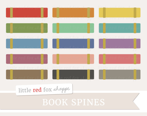 bookshelf clipart book spine