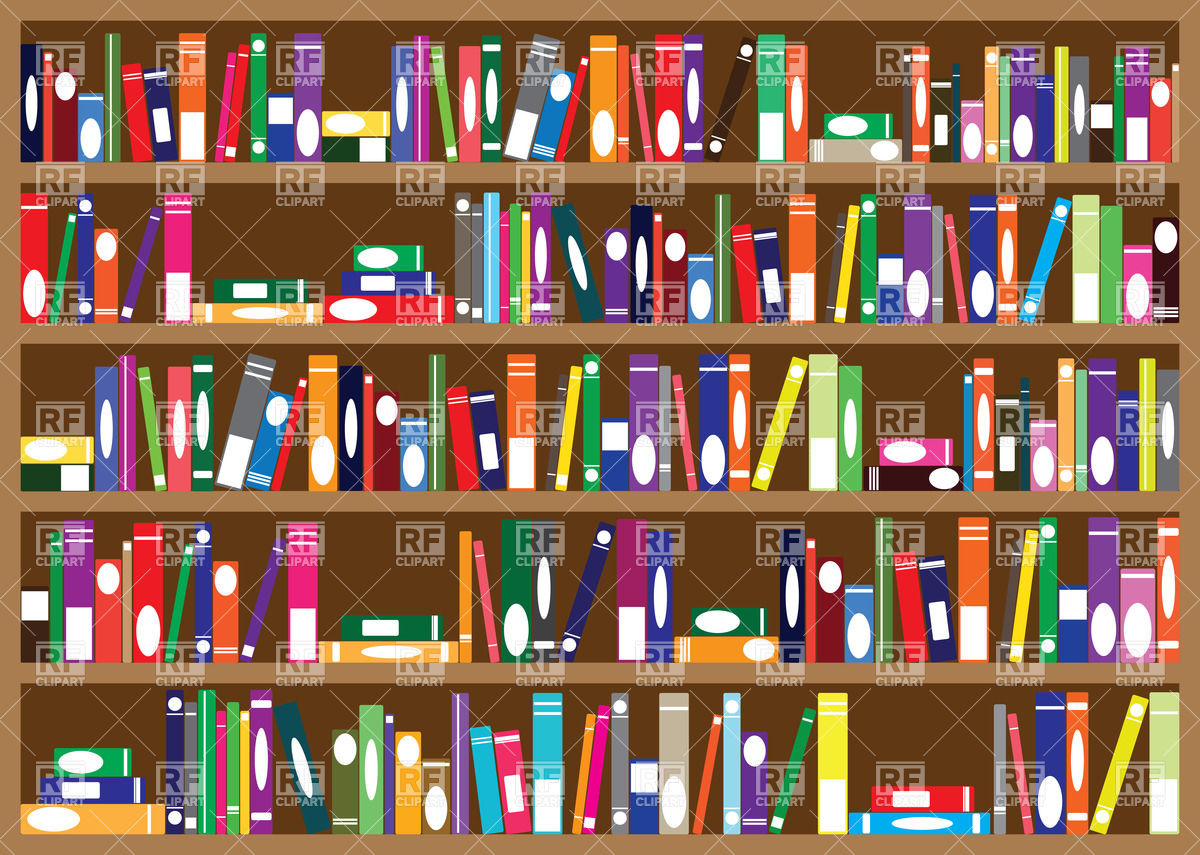 bookshelf clipart bookcase