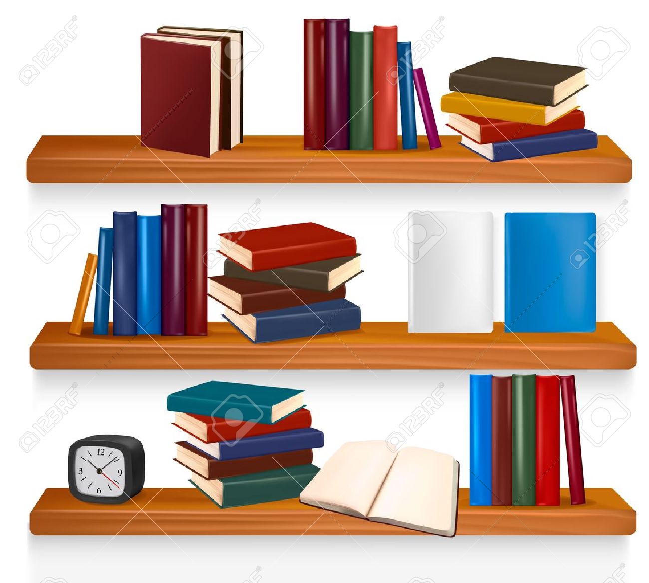 bookshelf clipart bookshelve