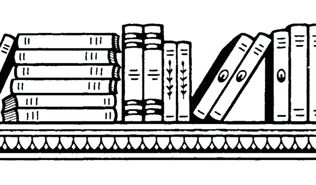 bookshelf clipart border