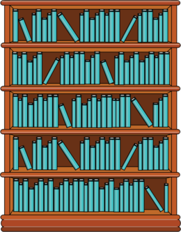 bookshelf clipart full bookshelf