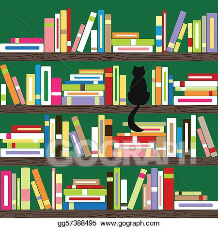 bookshelf clipart genre