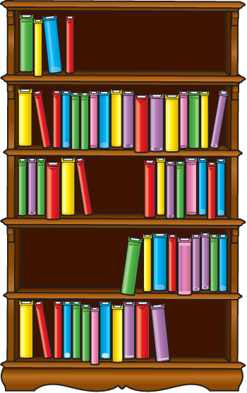 bookshelf clipart kid bookshelf