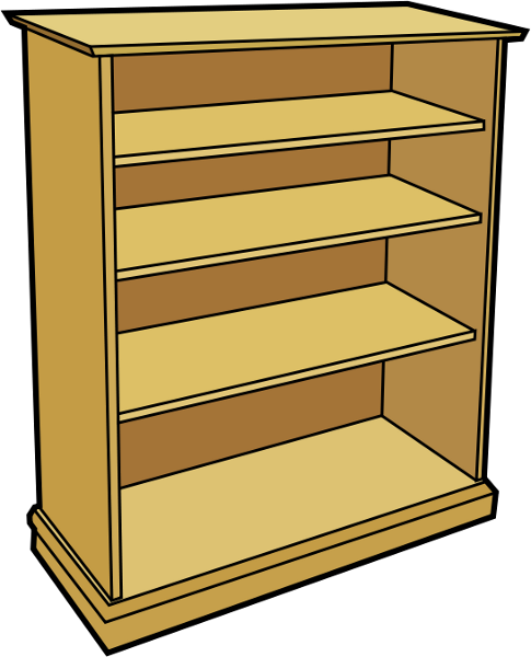 Bookshelf clipart school. Free bookcase page of