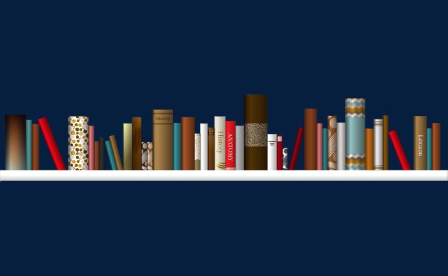 bookshelf clipart simple