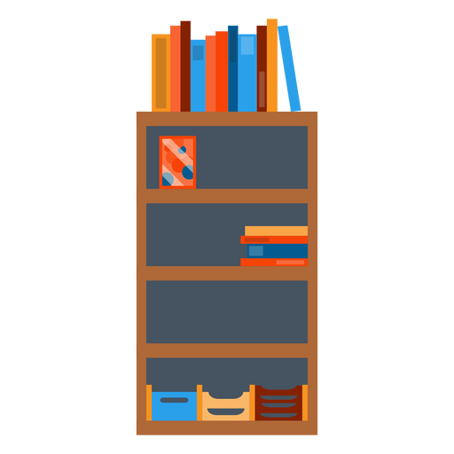 bookshelf clipart svg