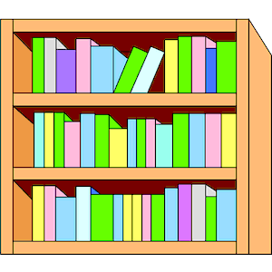bookshelf clipart tidy