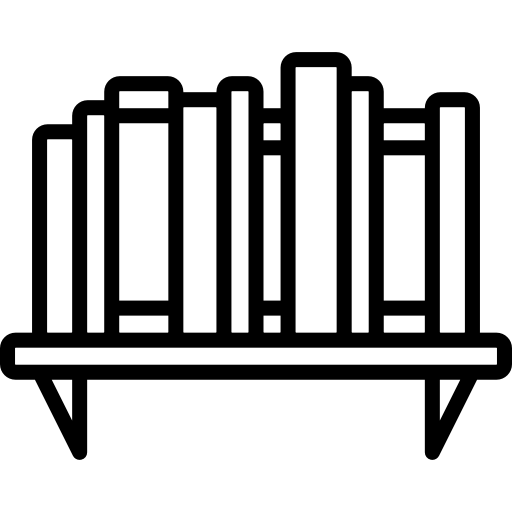 bookshelf clipart top view