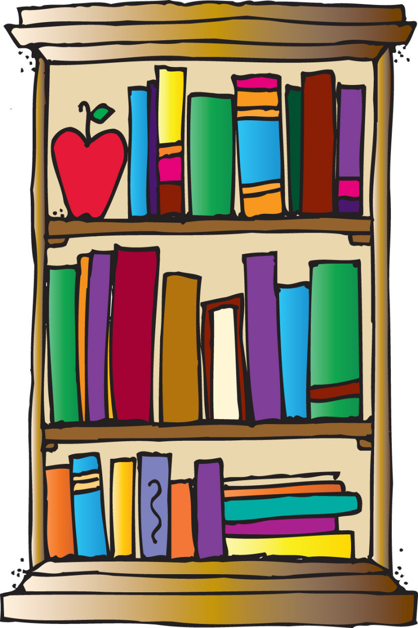 organized clipart organized bookshelf