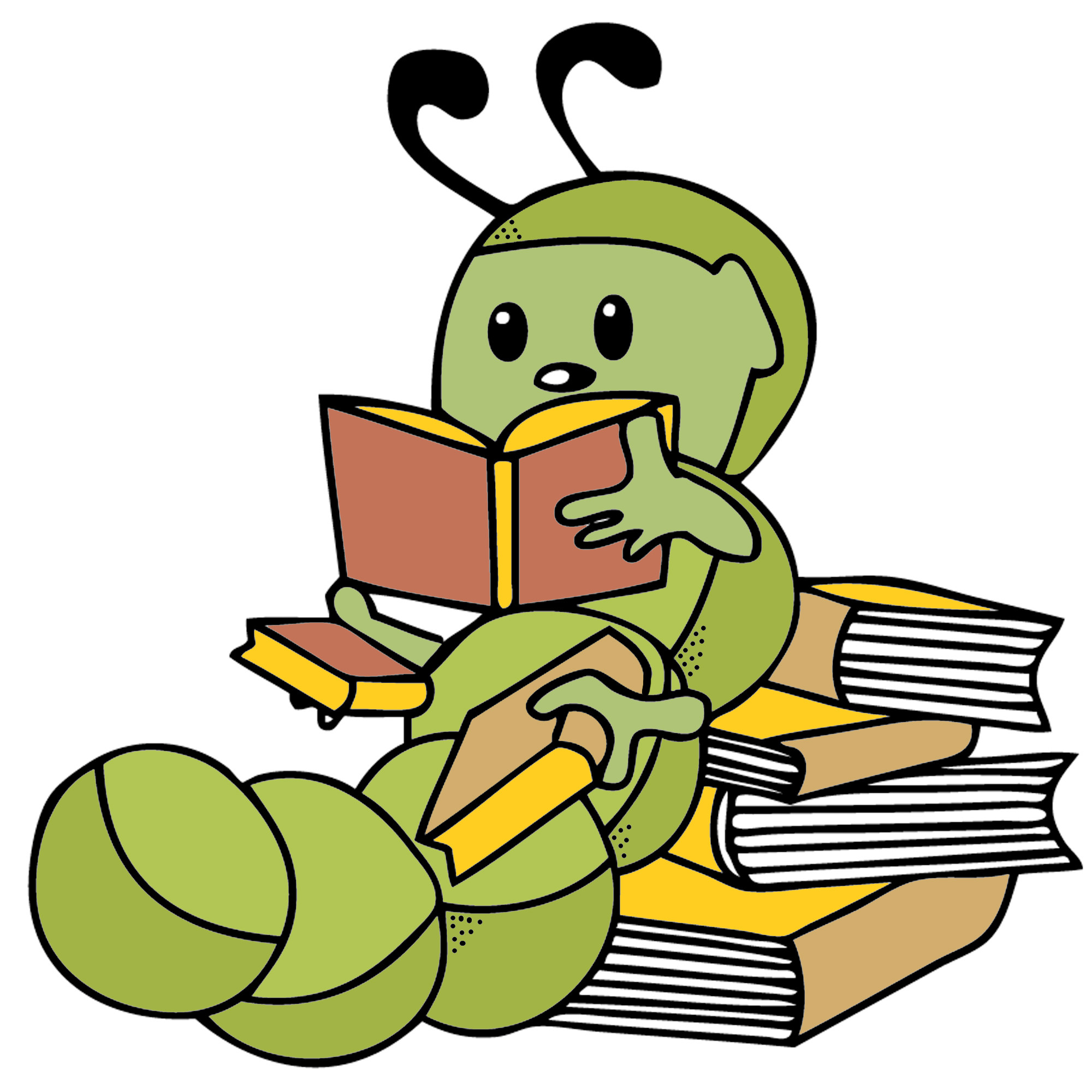 Bookworm clipart cartoon. Free cliparts download clip