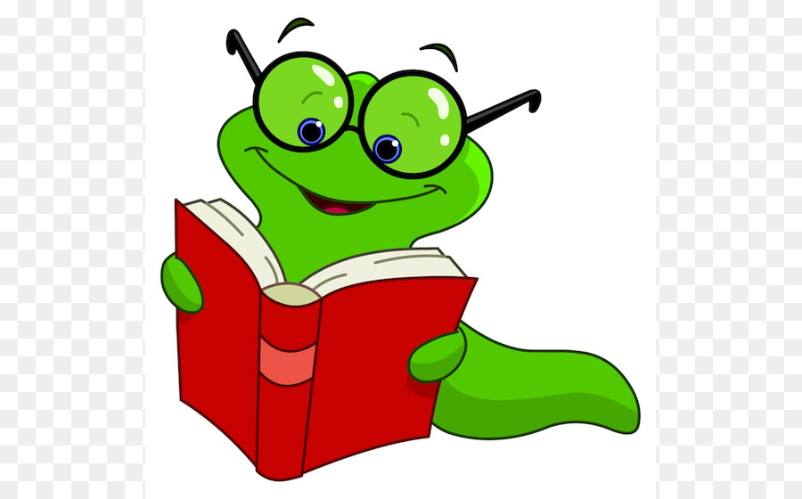 bookworm clipart cartoon