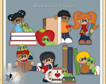 bookworm clipart educational