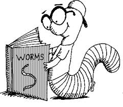 bookworm clipart fiction book