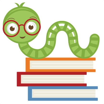 bookworm clipart fiction book