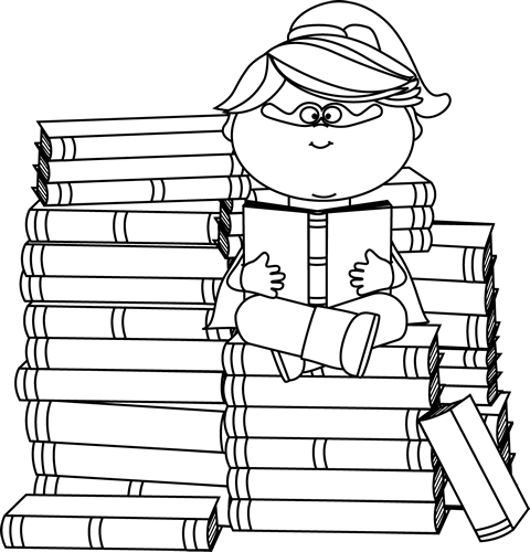 bookworm clipart fiction book