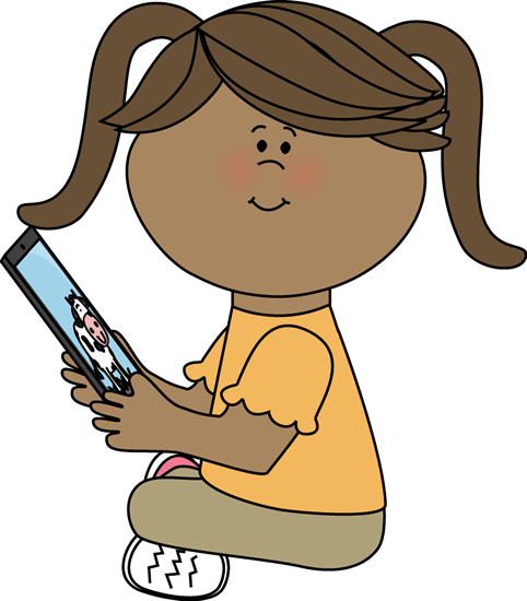 Girl reading on an. Bookworm clipart lady