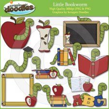 Bookworm clipart preschool book.  best bookworms images