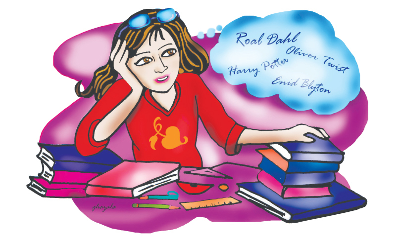 bookworm clipart reading diary