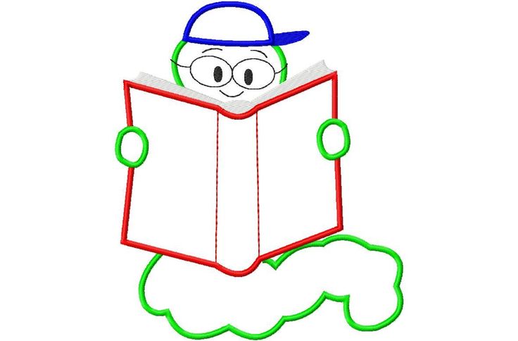 bookworm clipart reading diary
