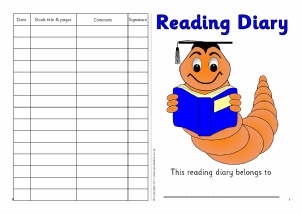 bookworm clipart reading diary