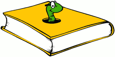 bookworm clipart row book