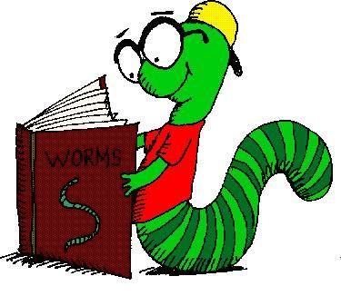 Book worms and books. Bookworm clipart spring