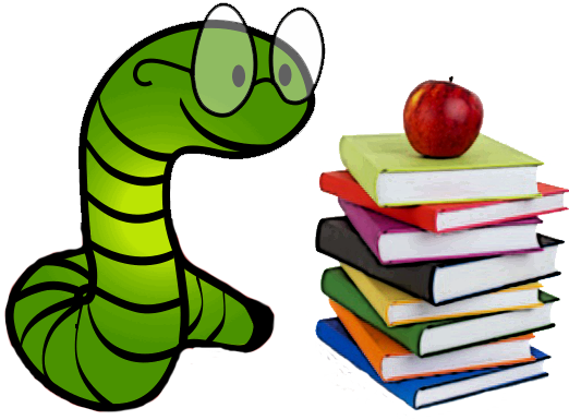 Bookworm clipart teacher. The more reading better