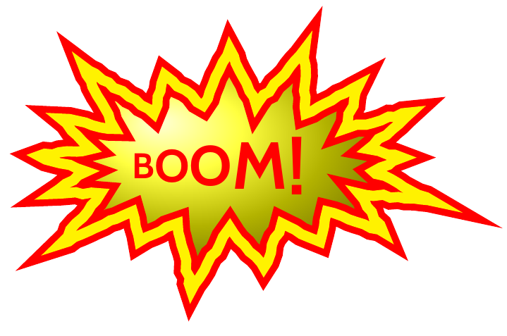 boom clipart background shape